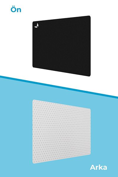GoLite Черна подложка за мишка за игри и офис 27x23 см, антибактериална, дълга и голяма, геймърска подложка за мишка