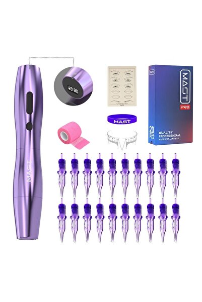 Genel Markalar P20 Wireless pen kalıcı makyaj ve dövme makinesi seti - Mast k...