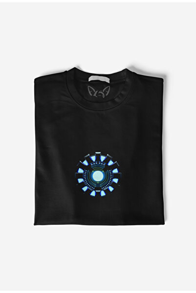 Alfa Tshirt Ironman Printed Kids Black T-shirt