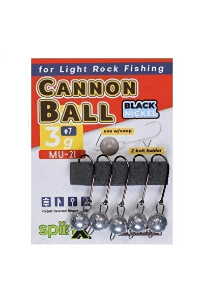 SpiinX Cannon Ball boyasız jıghead 3.5 gram iğne no:6 5 lipk.