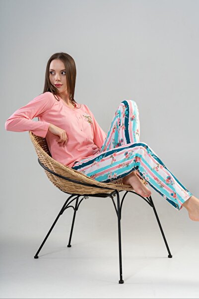 VİENETTA Pamuklu Kadın Tamamı Düğmeli Uzun Kol Pijama Takım
, 203175