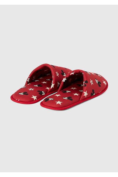 United Colors of Benetton Κόκκινες παντόφλες Unisex με σχέδιο Mickey