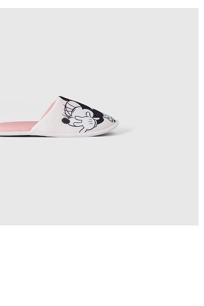 United Colors of Benetton Pink Mickey Patterned Boys' Slippers
