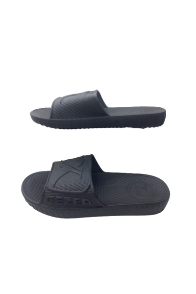 GEZER Erkek Siyah Lavabo Ve Plaj Terliği
