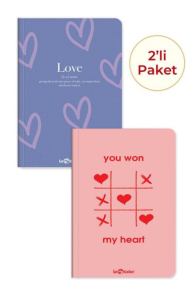 Le Color Dear Notebook Set 2 Hearts