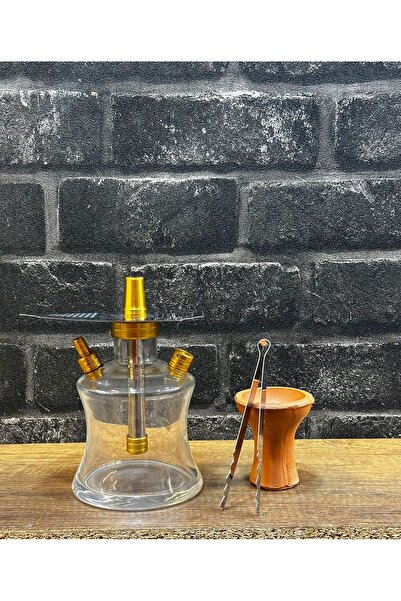 DR KARAM HOOKAH gold Küçük çantalı nargile takımı