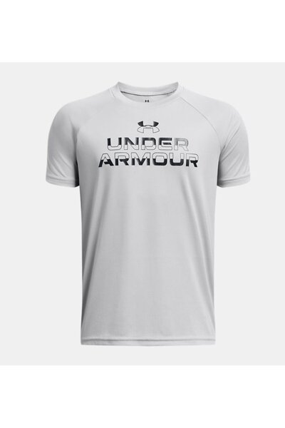 Under Armour Erkek Çocuk UA Tech Split Wordmark Kısa Kollu 1383010-011