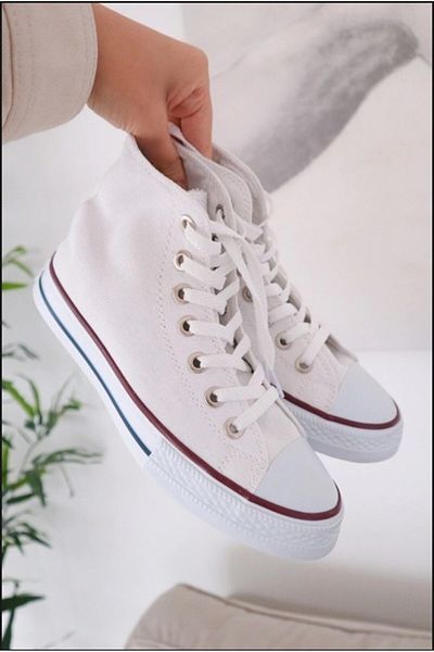 Touz Moda White High Top Shoes