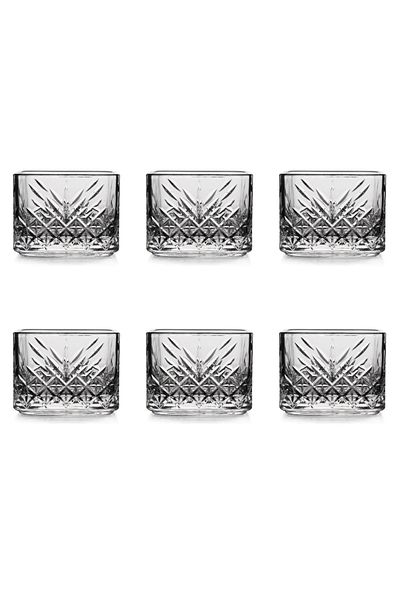 Paşabahçe 6 Pieces Timeless Square Snack Bowl and Sauce Bowl Set