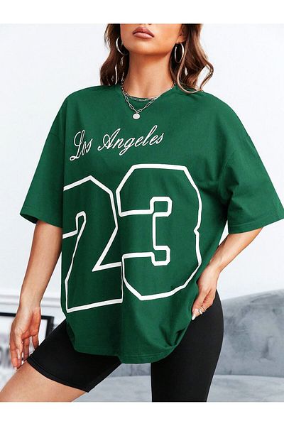 FAVORİST Los Angeles 23 Printed Unisex (Wide Fit) Oversize T-SHIRT