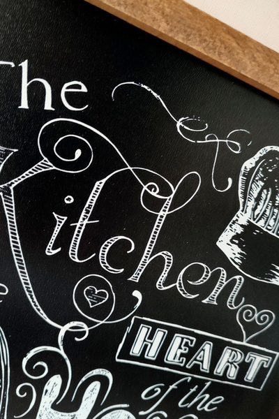 Tooall The Kitchen Is the Heart of the Home, Kitchen Is the Heart of the Home Wooden Framed Painting