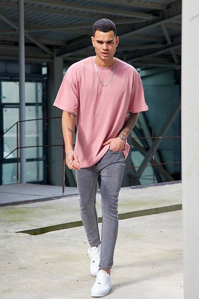 FAVORİST Oversize Απλό Αθλητικό Μπλουζάκι χωρίς στάμπα