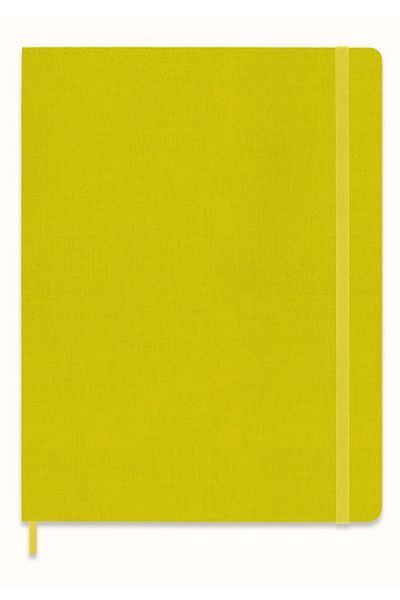 Moleskine Premium Collection Notepad XL 19x25cm Hard Textile Silk Cover Striped 192 Sheets