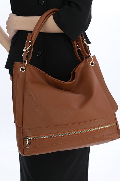 womenacs Curea de umăr dublă de culoare maro Geantă de mână Noul sezon Lățime: 37 Cm Lungime curea: 47 Cm Adâncime: 11 Cm