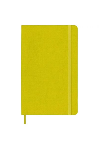 Moleskine Premium Collection Notepad Large 13x21cm Hard Textile Silk Cover Striped 240 Sheets