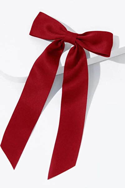 HARRU Kadın Saten Kurdele Fiyonk Otomatik Toka