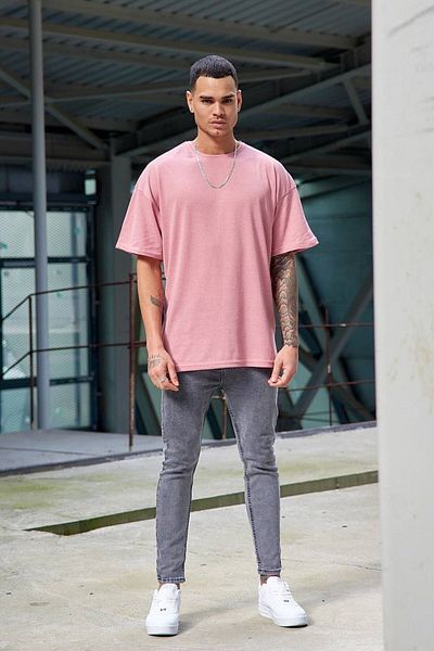 FAVORİST Oversize Απλό Αθλητικό Μπλουζάκι χωρίς στάμπα