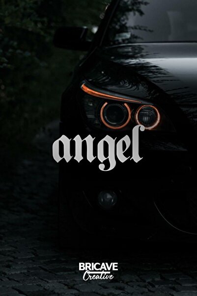 Bricave ملصق ملصق زجاجي للسيارة والدراجة النارية من Angel Angel Lettering JDM...