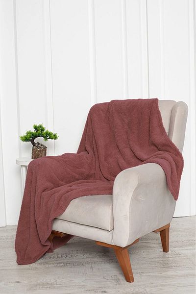PİJAMOOD Dried Rose Color Single Soft Wellsoft TV Blanket
