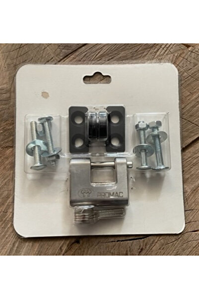 PRM OTOMATİK KAPI ASMA KİLİT TAKMA APARATI ASMA KİLİTLİ HALKA MAT SİYAH