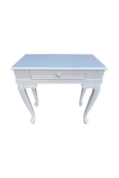 Evim-E Aksesuar 70 cm Lükens Ayaklı Dresuar-Lake Beyaz Boyalı-Tamamı Ahşap