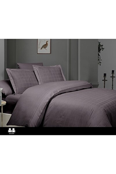 DENİZLİ ÇEYİZ طقم غطاء لحاف فاخر من الساتان من فيرست تشويس رويس ليلك