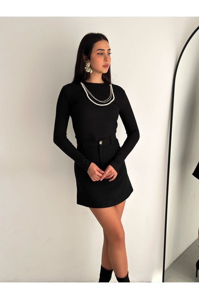 gozdefashion Women's Pearl Necklace Crop