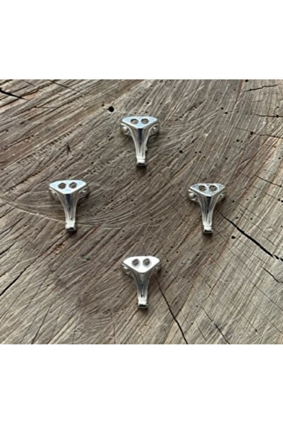 DMR NİKEL RENK KUTU AYAGI DEKORATİF MİNİ KUTU AYAK KELEBEK AYAK 100ADET