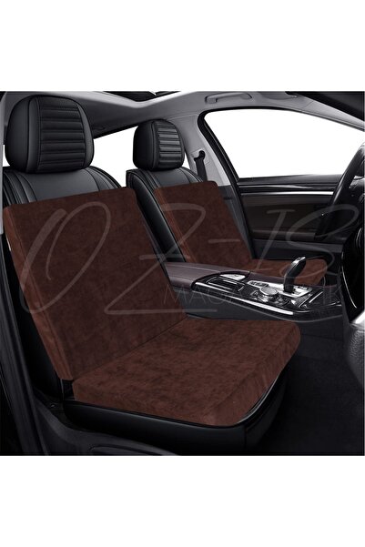 ozclife Scaun auto de lux Pernă pentru spate și scaun țesătură de tapiterie de clasa I - maro