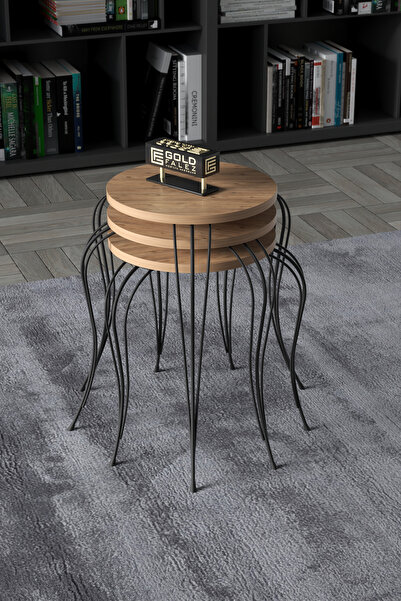 GOLDFALEZ Zigon Sehpa Lükens Atlantik Çam