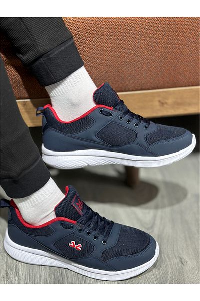 Escetic Navy Blue Red Ανδρικά Anorak Trunk Summer Sneaker ελαφριά αθλητικά παπούτσια Ay0012