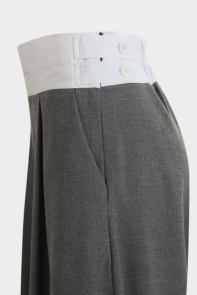 Açelya Okcu High Waist Corsage Detailed Palazzo Women's Trousers