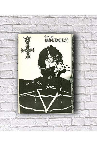 icase Bathory crni metalni poster, muzički koncept, dekor, pisanje, set od 3 ...