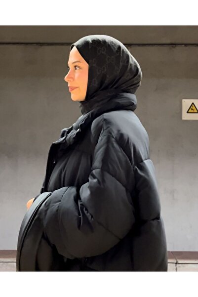 Quğu SCARF G DESEN YÜN İPEK PREMİUM ŞAL