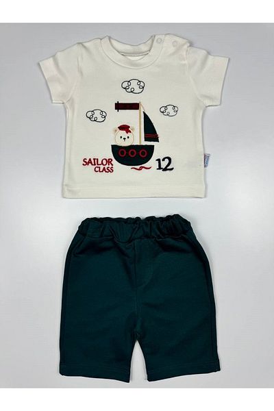 Baby lenda Baby Summer Set Embroidered 03-9months
