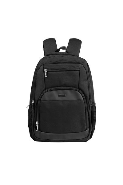 Bagacar School and Daily Waterproof Backpack with Laptop Compartment Black