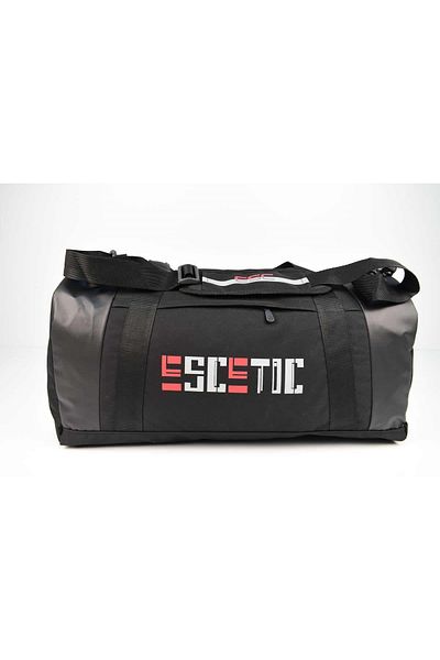 Escetic Μαύρη Unisex Αδιάβροχη Αθλητική τσάντα ταξιδιού γυμναστικής με ιμάντα ώμου C5005