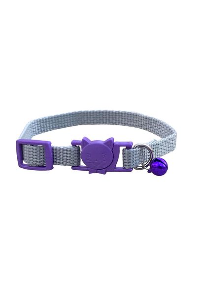 Dino Pet Butik Aksesuar Safety Lock Neck Collar with Cat Figure
