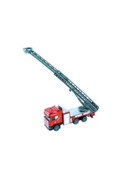 Erzi Oyuncak İtfaiye Kurtarma Kamyonu Metal Mini Çek Bırak 12 Cm