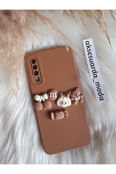 Aksesuarda Moda حافظة سيليكون متوافقة مع هاتف سامسونج A50-A30S مع شكل دمية دب...