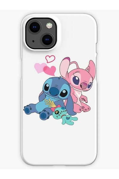 Magic Ring حافظة إطلاق متوافقة مع هاتف iPhone 13 مع نمط Stich وLilo