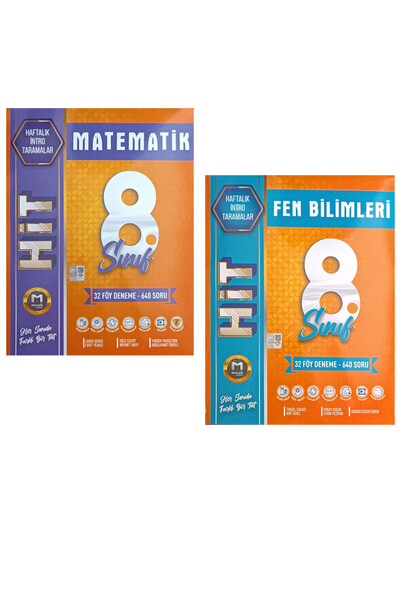 Mozaik Yayınları 8. Sınıf LGS Matematik Fen Bilimleri HİT 32'li Deneme Seti 2...