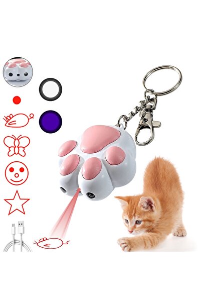 RICHIE Şarjlı kırmızı lazer kedi lazeri kedi oyuncağı
