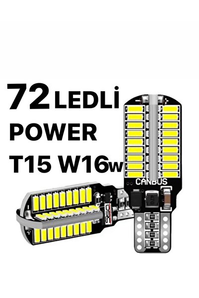 SİSA SENİSTESENAL T15 W16w Canbus 72 Led Ultra Parlak Beyaz Geri Vites Park Ampulü