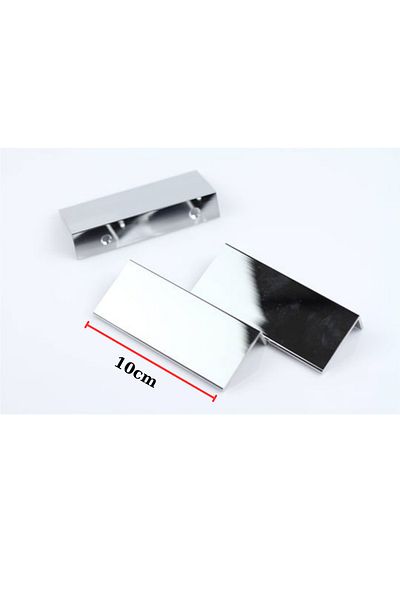 ARON 10cm Yaris (CHROME) Integrated Handle Screwable Glass Lid Drawer Handle 10cm Length