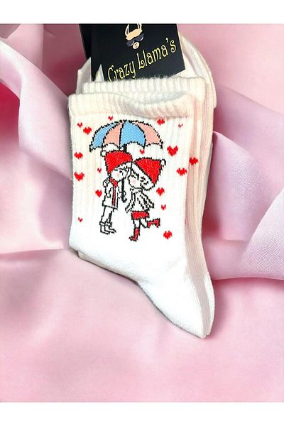 Touz Moda Κάλτσες Snow Heart Love College