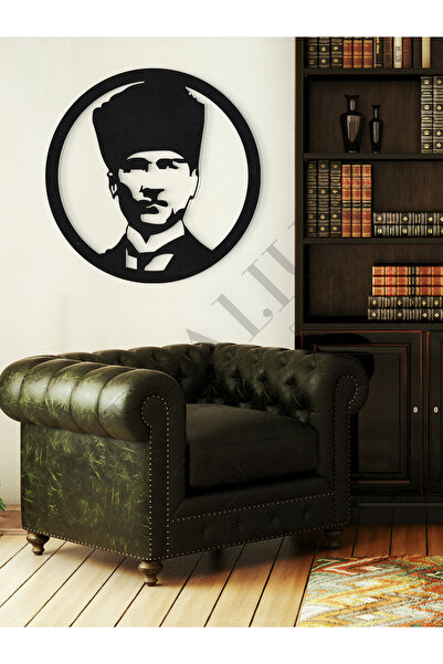 Metalium Concept Dekoratif Metal Duvar Tablosu Atatürk Portresi 60x60cm [2205...