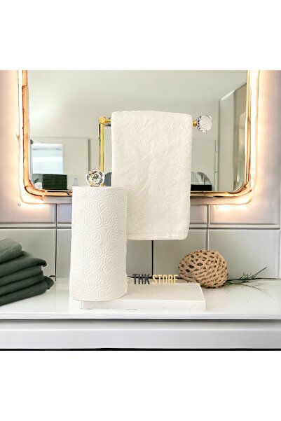 THK STORE Mermer El Havluluk Kağıt Havluluk Peçetelik Kristal Taşlı