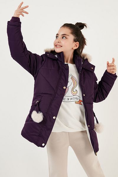 Kids online purple coat