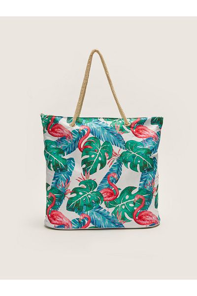 LC Waikiki Bedruckte Strandtasche für Damen
